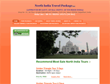 Tablet Screenshot of northindiatravelpackage.com